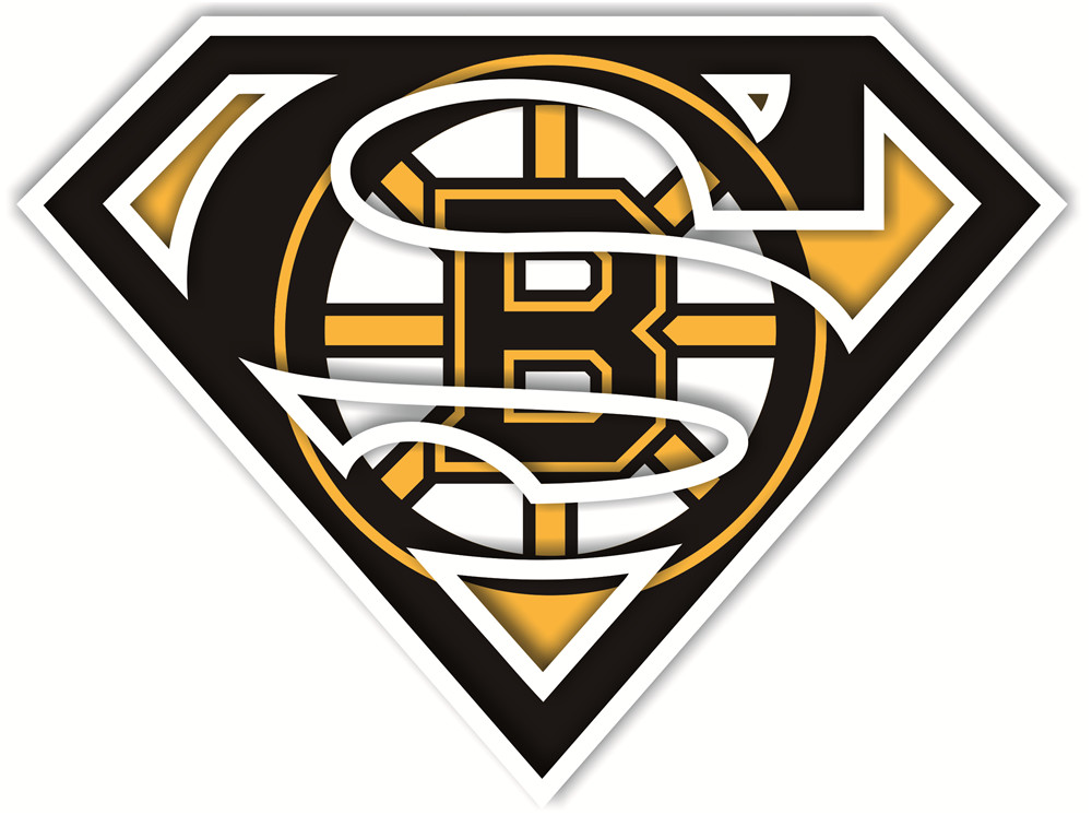 Boston Bruins superman logos fabric transfer